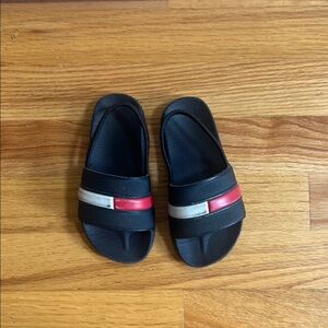 Kids navy blue and Red Slide Sandals